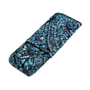 Vera Bradley Dreamer Paisley Blue Floral Curling Iron Case - New with tags